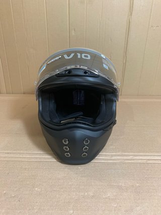 Casco Integral Moto HJC V10 Negro Talla L DEFECTO
