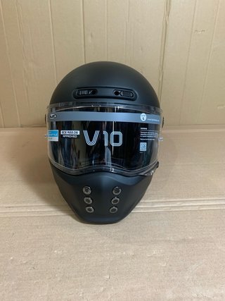Casco Integral Moto HJC V10 Negro Talla L DEFECTO