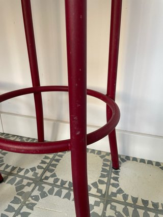 Taburetes Isimar Rojos Metal