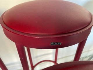Taburetes Isimar Rojos Metal