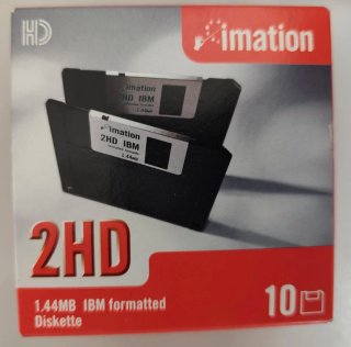 Disquetes 2HD IBM 1.44MB (10 unità)