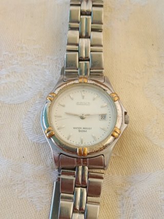 Orologio Seiko Uomo Oro Argento Water Resist 50M