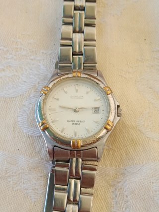 Orologio Seiko Uomo Oro Argento Water Resist 50M