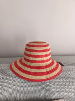 Sombrero de playa mujer rayas