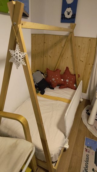 Cama Tipi Aldi Montessori 70x140 + Colchón