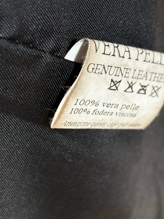 Giaccone uomo vera pelle nera Mitici Anni '60