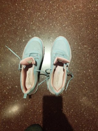Zapatillas Skechers Azul y Rosa