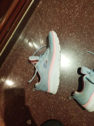 Zapatillas Skechers Azul y Rosa