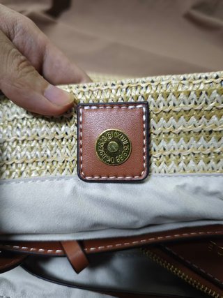 Borsa Tote Celine Triomphe Beige/Marrone
