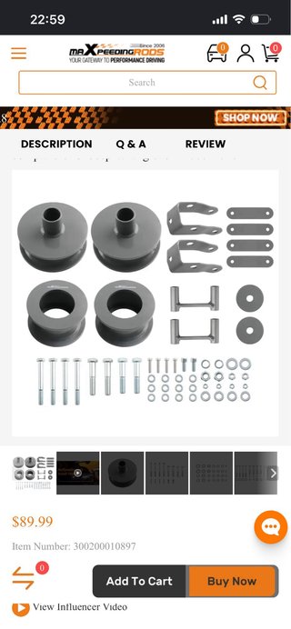 Kit Elevación Jeep Wrangler JK