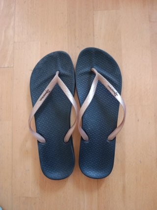 Chanclas Ipanema Negras y Rosas
