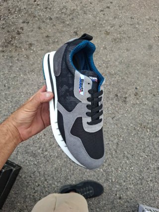 Scarpe uomo Blauer nere e grigie
