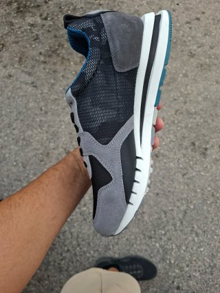 Scarpe uomo Blauer nere e grigie