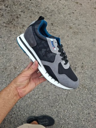 Scarpe uomo Blauer nere e grigie