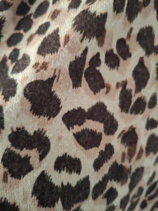 Vestido estampado leopardo Blanco
