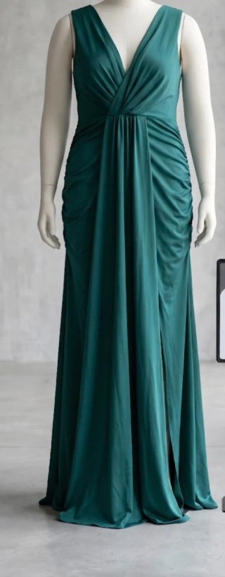 Vestido fiesta largo verde Talla XL