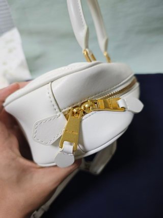 Borsa Miu Miu Arcadie Bianca in Pelle Nappa