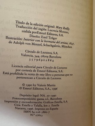 Libro Mary Reilly servidora Dr Jekyll