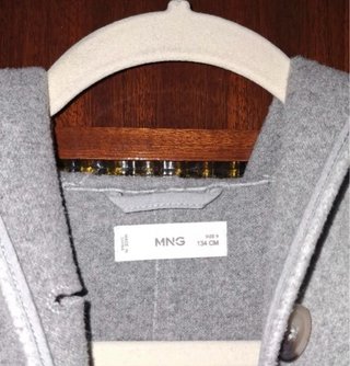 Chaqueta de abrigo  Zara gris Niña T.9