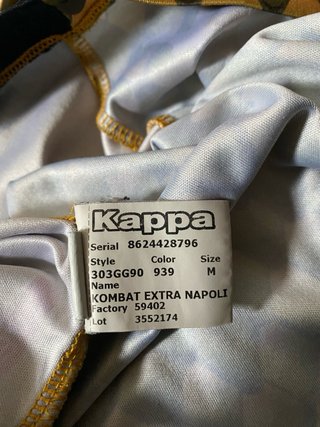 Maglia Kappa SSC Napoli Oro/Arancio