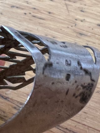Argola de guardanapo em prata antiga