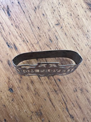 Argola de guardanapo em prata antiga
