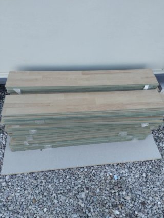 Tarima flotante madera usada