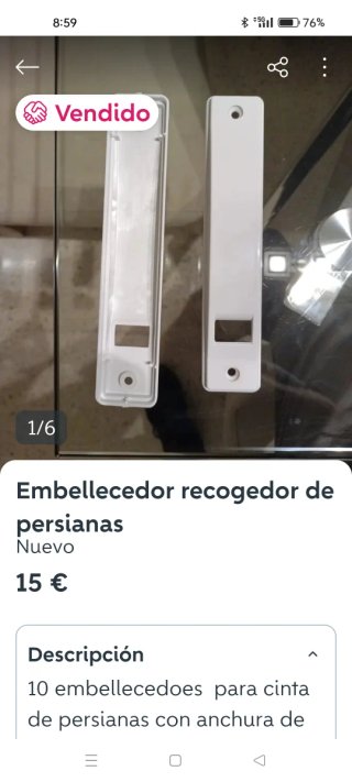 Embellecedor recogedor de persianas