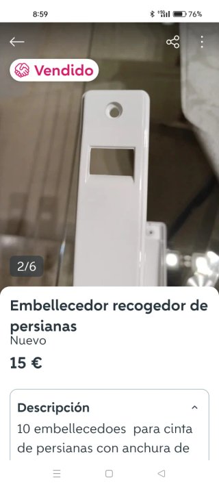 Embellecedor recogedor de persianas