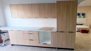 Cocina modular con encimera de mármol