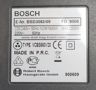 Aspiradora Bosch Bagless 2000W