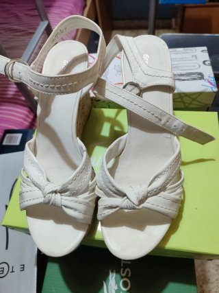 Sandalias cuña blancas Graceland