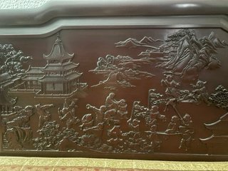 Cama Luohan China Madera Tallada