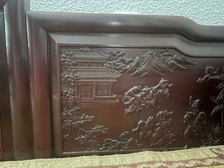 Cama Luohan China Madera Tallada