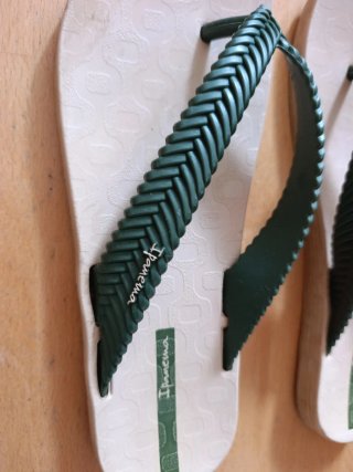 Chanclas Ipanema Beige y Verde