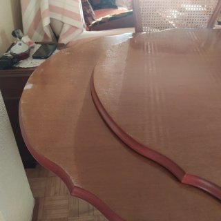 Mesa Comedor Ovalada Nogal Vintage