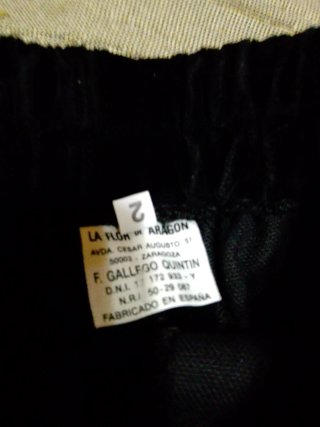 Conjunto Baturrón Niño Negro y Azul