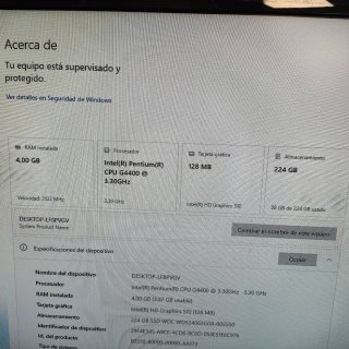 Ordenador sobremesa Intel Negro