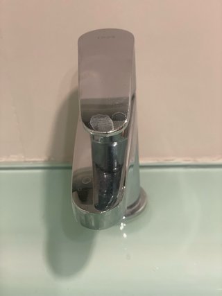 Mueble de baño lavabo cristal verde