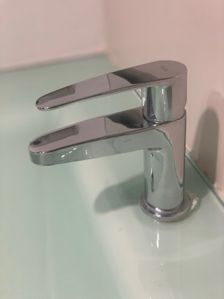 Mueble de baño lavabo cristal verde