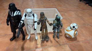 Lote 5 Figuras Star Wars: Vader, Stormtrooper, Che