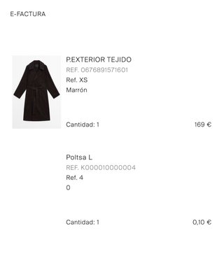 Trench Massimo Dutti Marrón oscuro