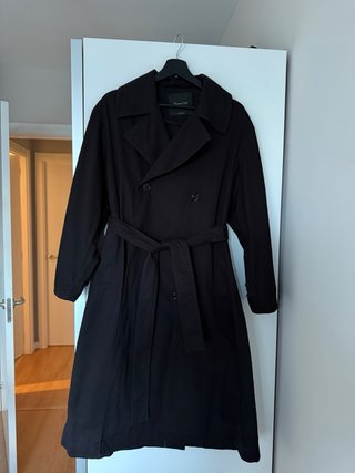 Trench Massimo Dutti Marrón oscuro