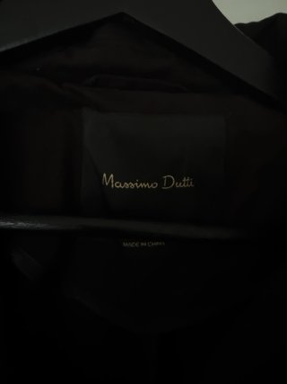 Trench Massimo Dutti Marrón oscuro