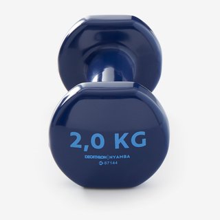 Pesas 2 x 2Kg de vinilo Fitness Gimnasia en casa Pilates