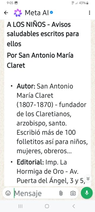 Libro religioso antiguo llamado a los niños.