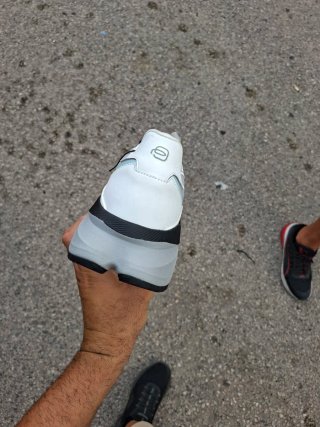 Scarpe Piquadro uomo grigie e bianche