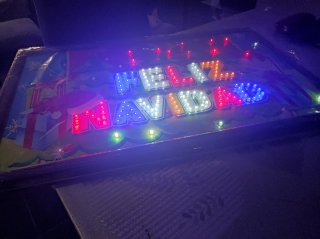 Cuadro Feliz Navidad con Luces