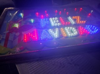 Cuadro Feliz Navidad con Luces