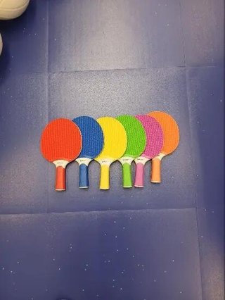 pack 6 palas de ping pong de colores